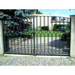 Kovaná brána - moderní design